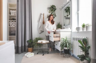 Storage Solutions in Master Bathrooms